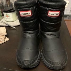 Hunter women black boots
